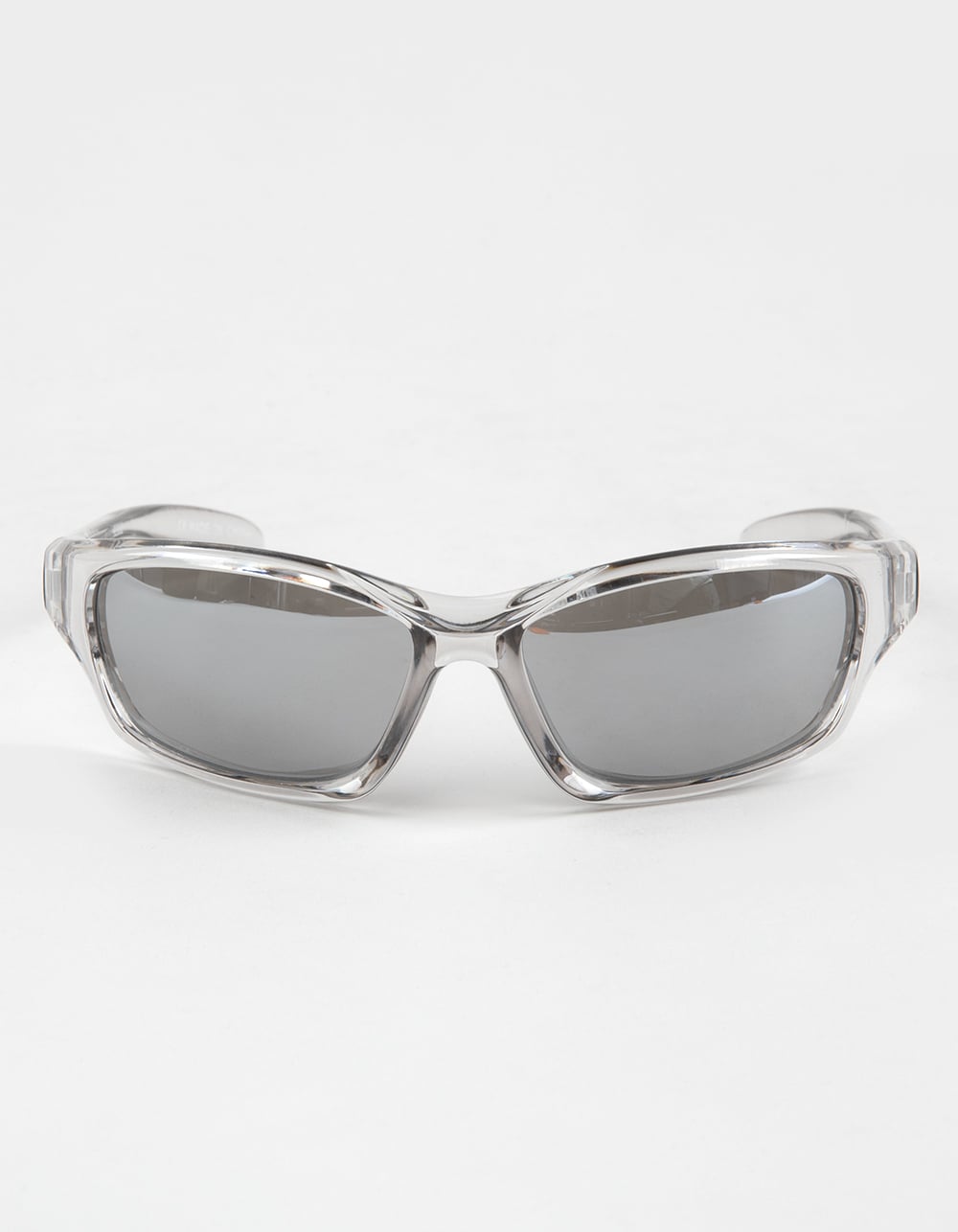 RSQ Wrap Plastic Sunglasses - CLEAR