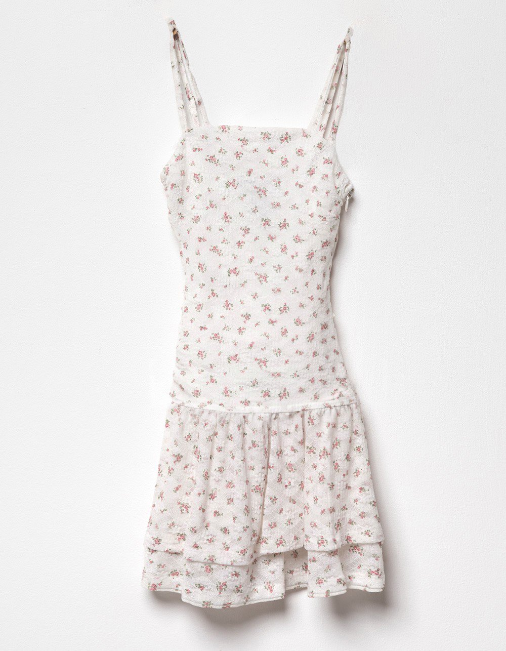 RSQ Girls Floral Ruched Dress - Cream Combo