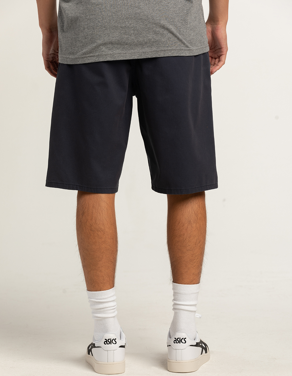RSQ Mens Long Chino Shorts WASHED NAVY Tillys