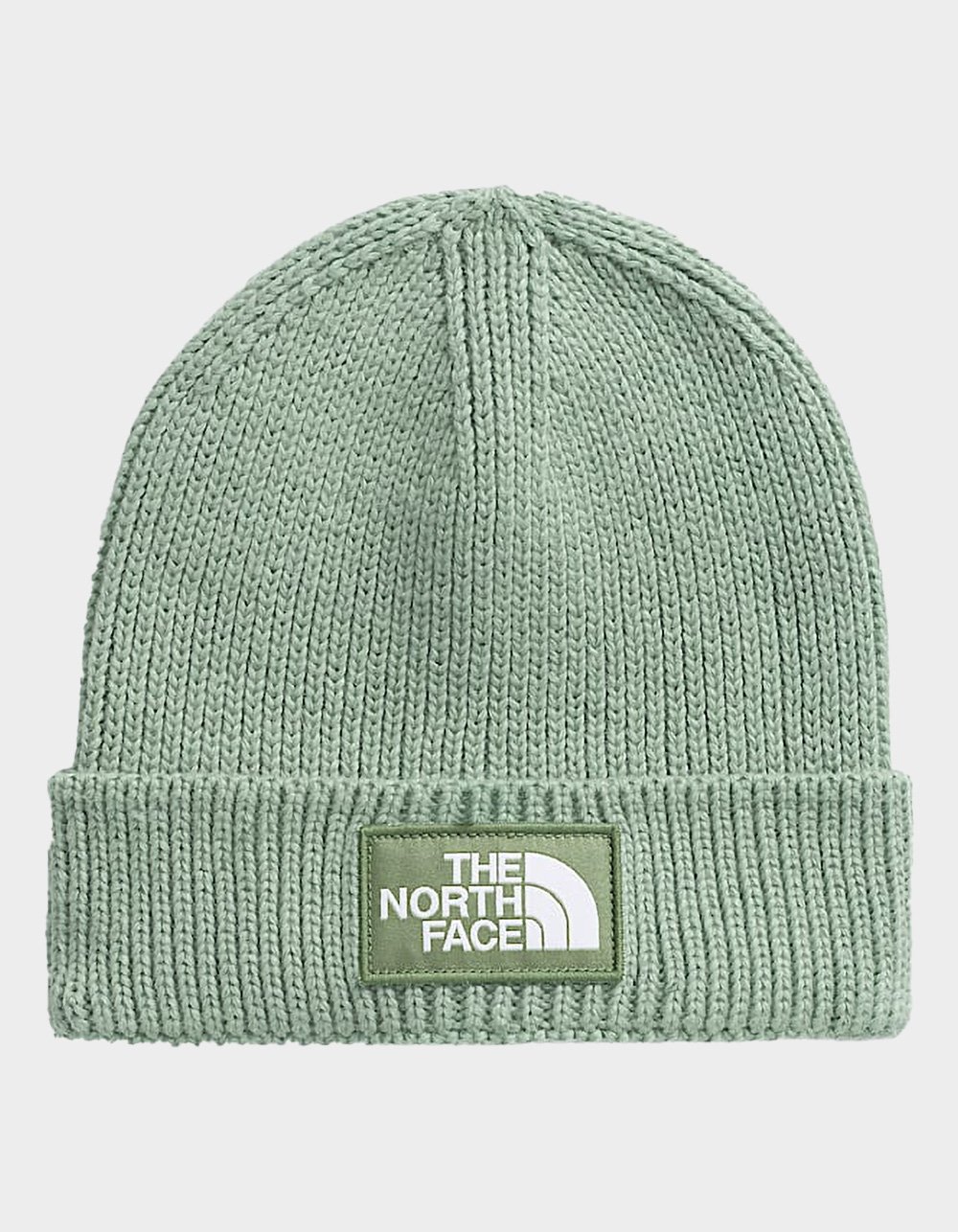THE NORTH FACE Logo Box Cuffed Beanie - GREEN