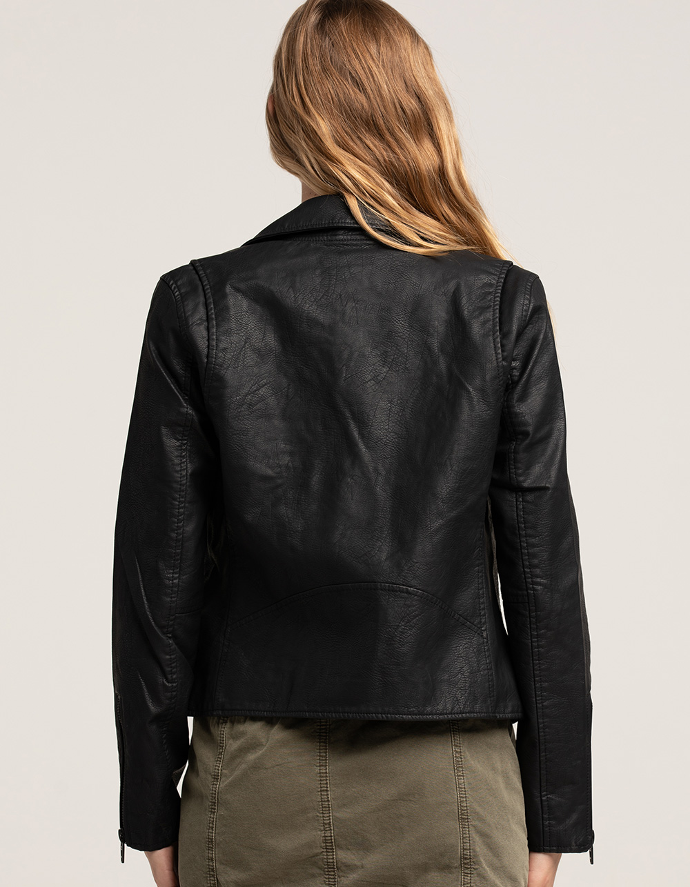 BLANK NYC Vegan Leather Moto Womens Jacket - BLACK | Tillys