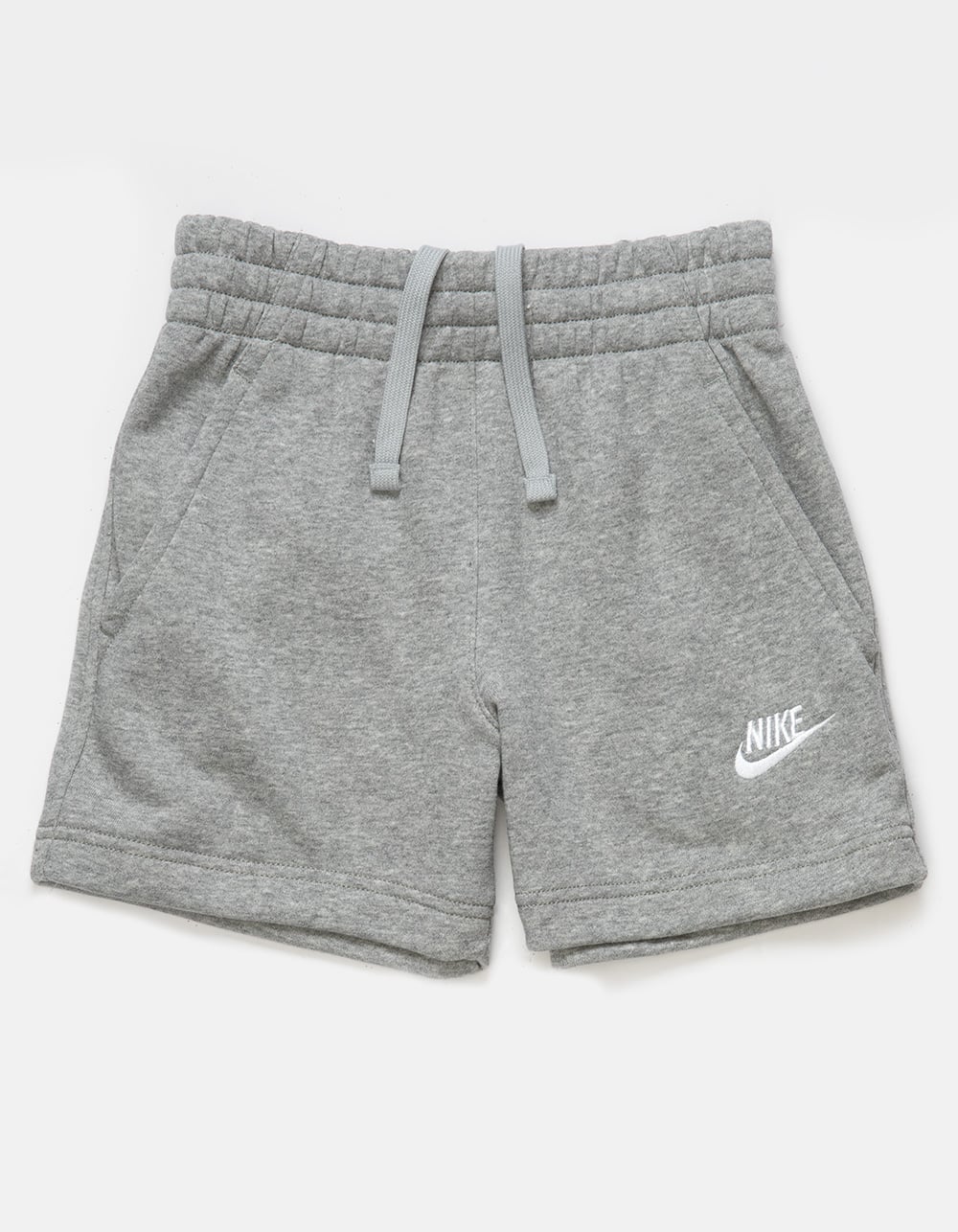 NIKE Sportswear Club Girls 5" Sweat Shorts - HEATHER GRAY