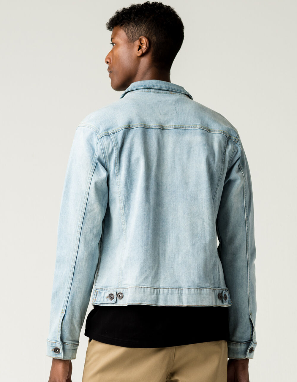 RSQ Trucker Mens Light Wash Denim Jacket LIGHT WASH Tillys
