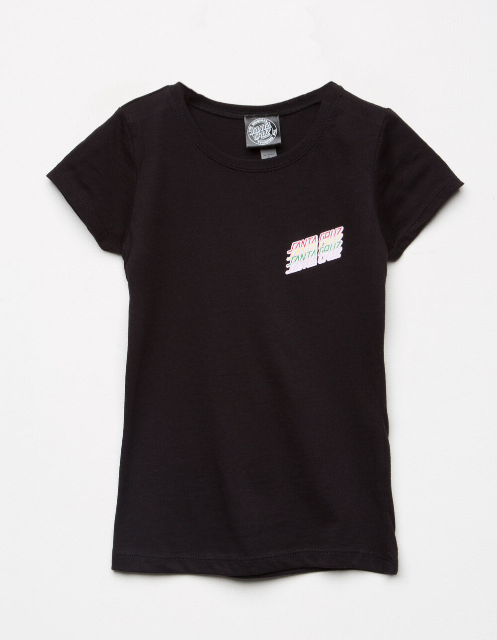 SANTA CRUZ Multi Stripe Girls T-Shirt - BLACK | Tillys