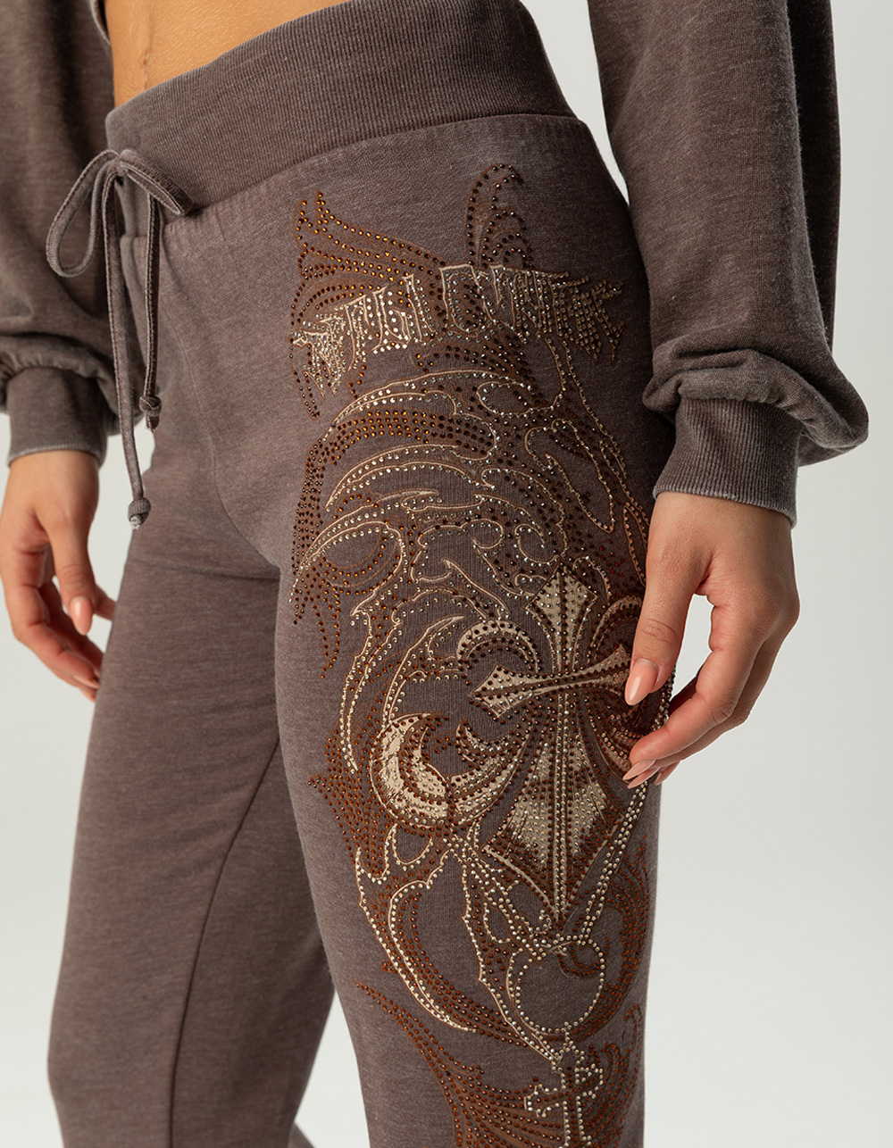 AFFLICTION Shred Fest Womens Sweatpants - TAUPE