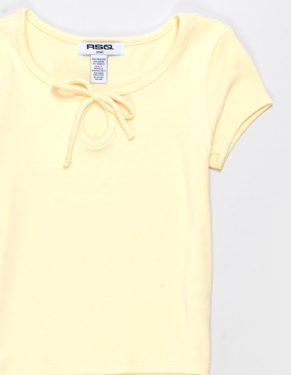 RSQ Girls Keyhole Top - YELLOW
