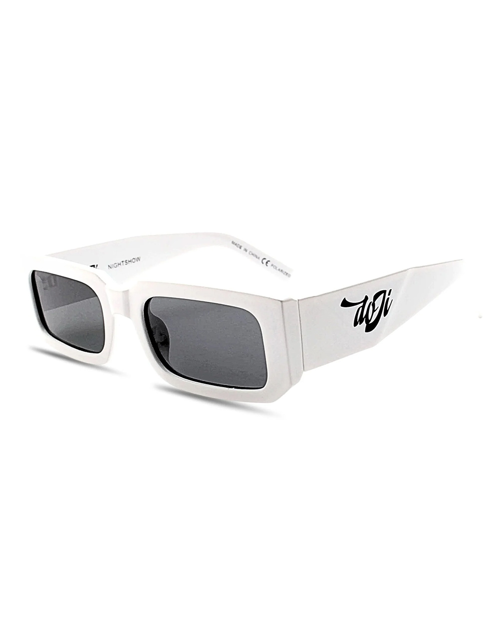 DOJI SHADES Stunna Nightshow Polarized Sunglasses - WHITE