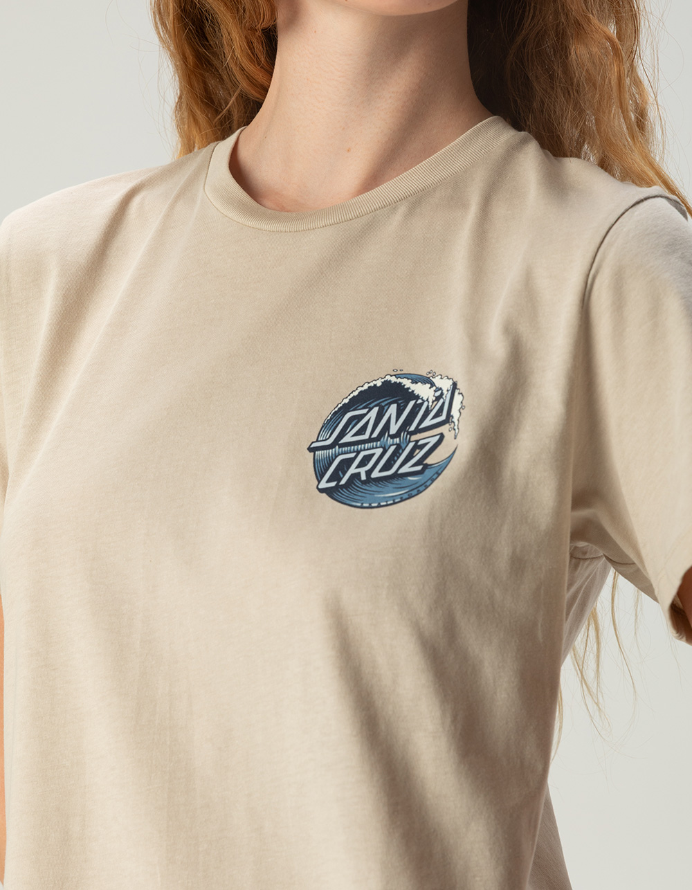 SANTA CRUZ Wave Dot Womens Tee - WHITE