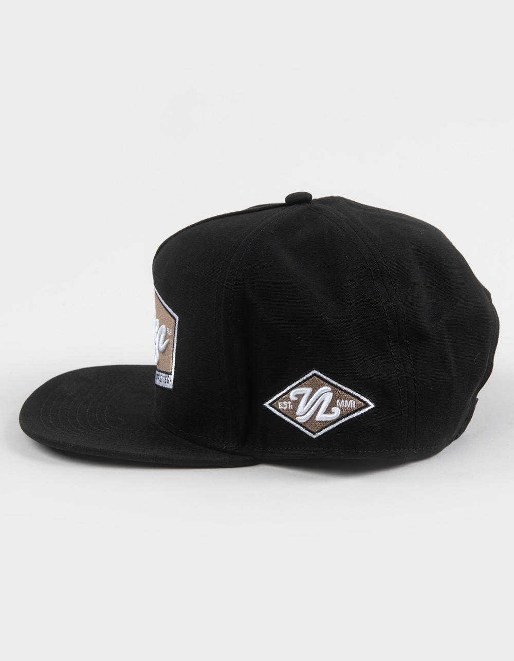 RVCA Majors Snapback Hat - BLACK COMBO