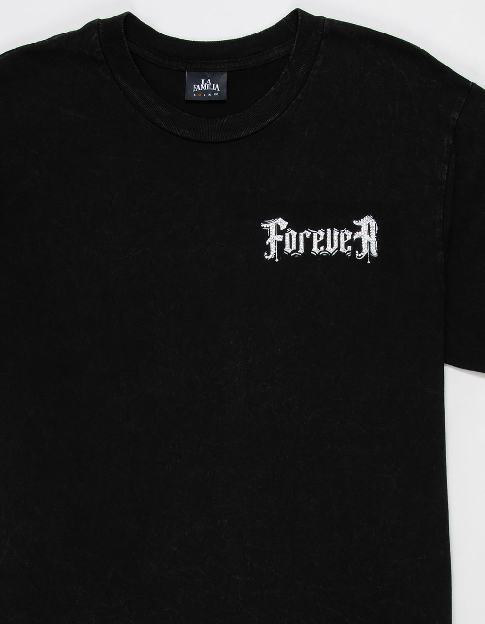LA FAMILIA Forever Eagle Mens Tee - WASHED BLACK