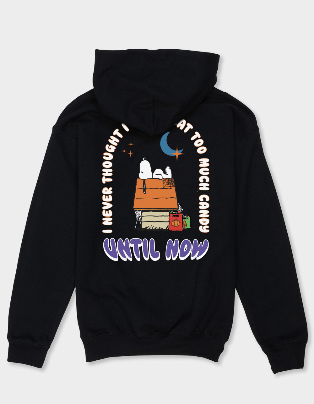 PEANUTS Night View Unisex Kids Hoodie - BLACK