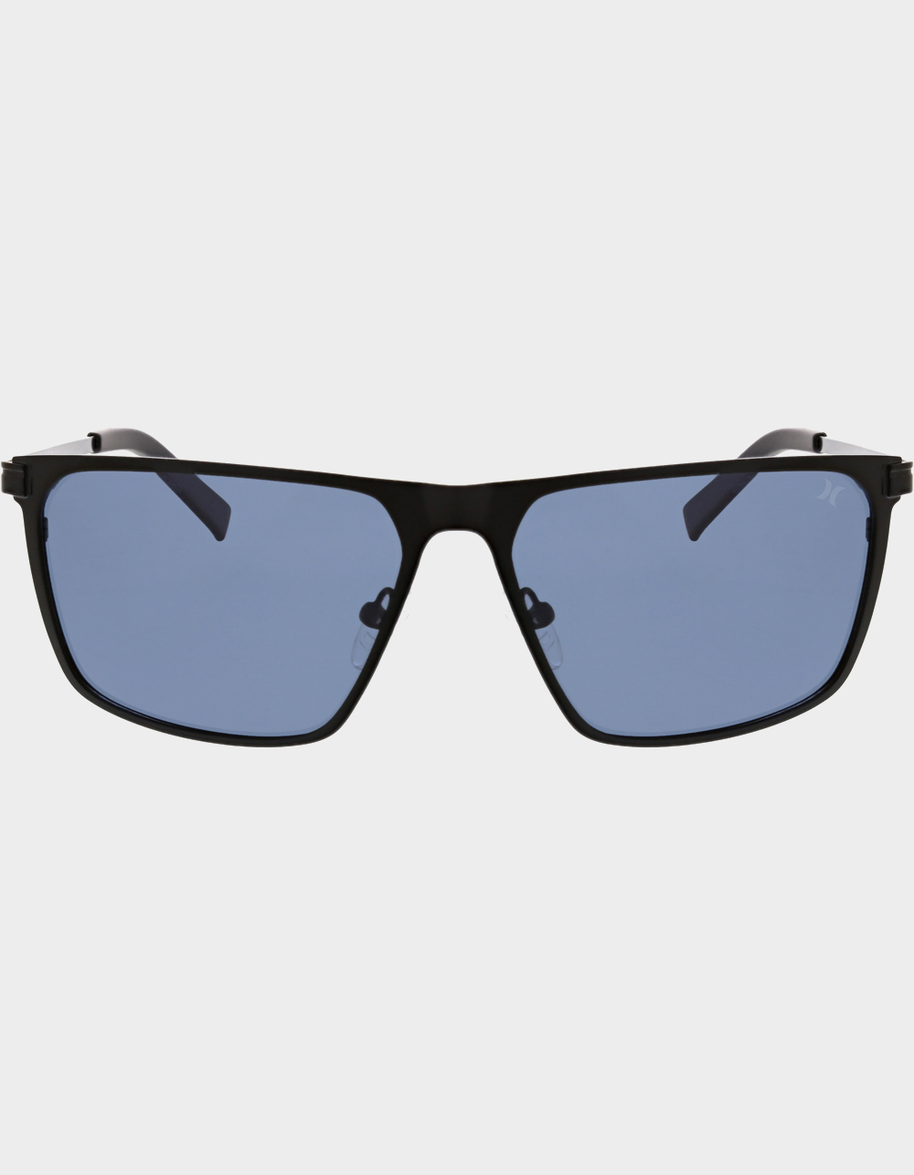 HURLEY Metal Flat Top Square Sunglasses - BLACK