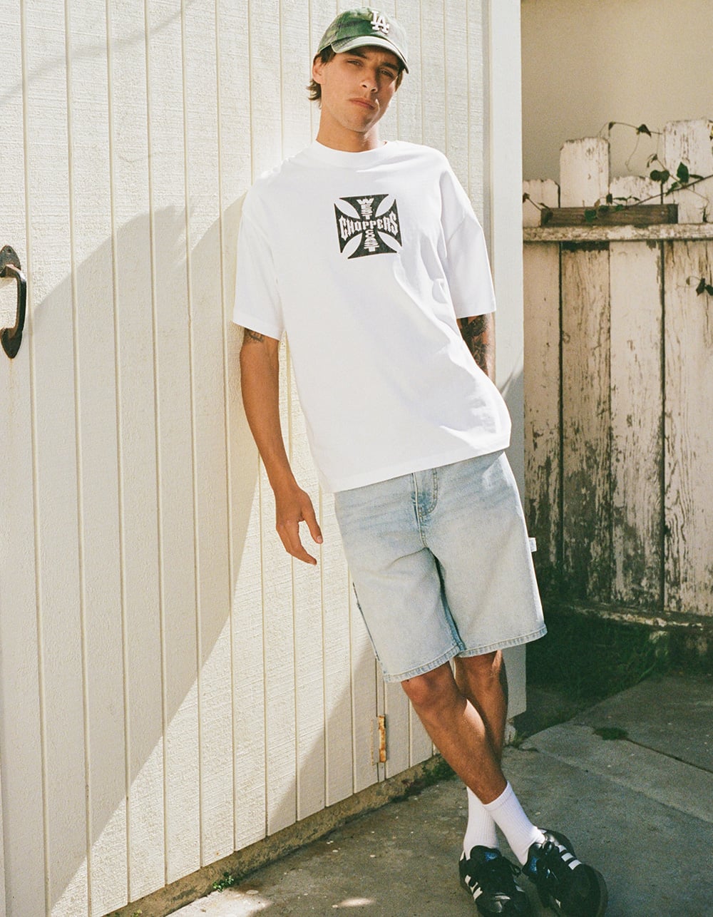 WEST COAST CHOPPERS Core Logo Mens Boxy Tee - WHITE