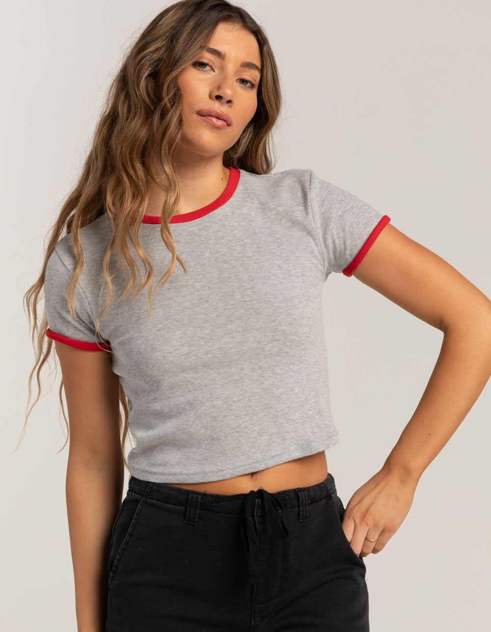 RSQ Womens Ringer Tee