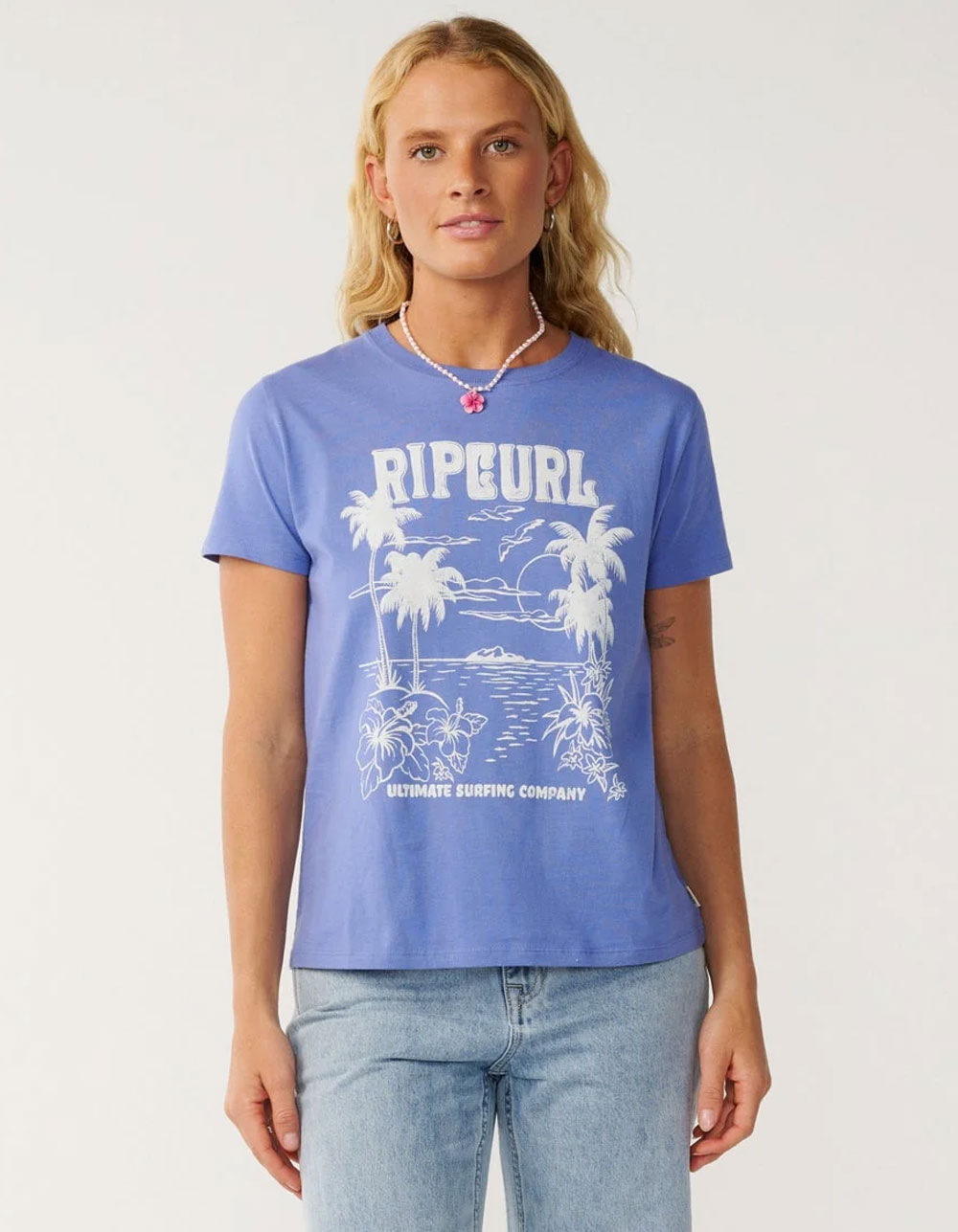 RIP CURL Bossa Nova Womens Tee - BLUE