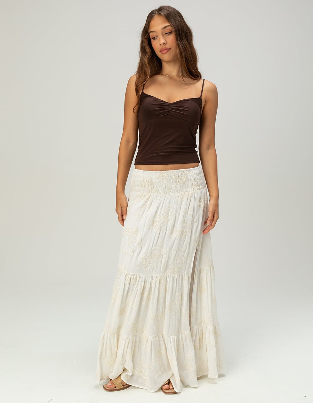 TILLYS Womens Cinch Front Butter Soft Cami