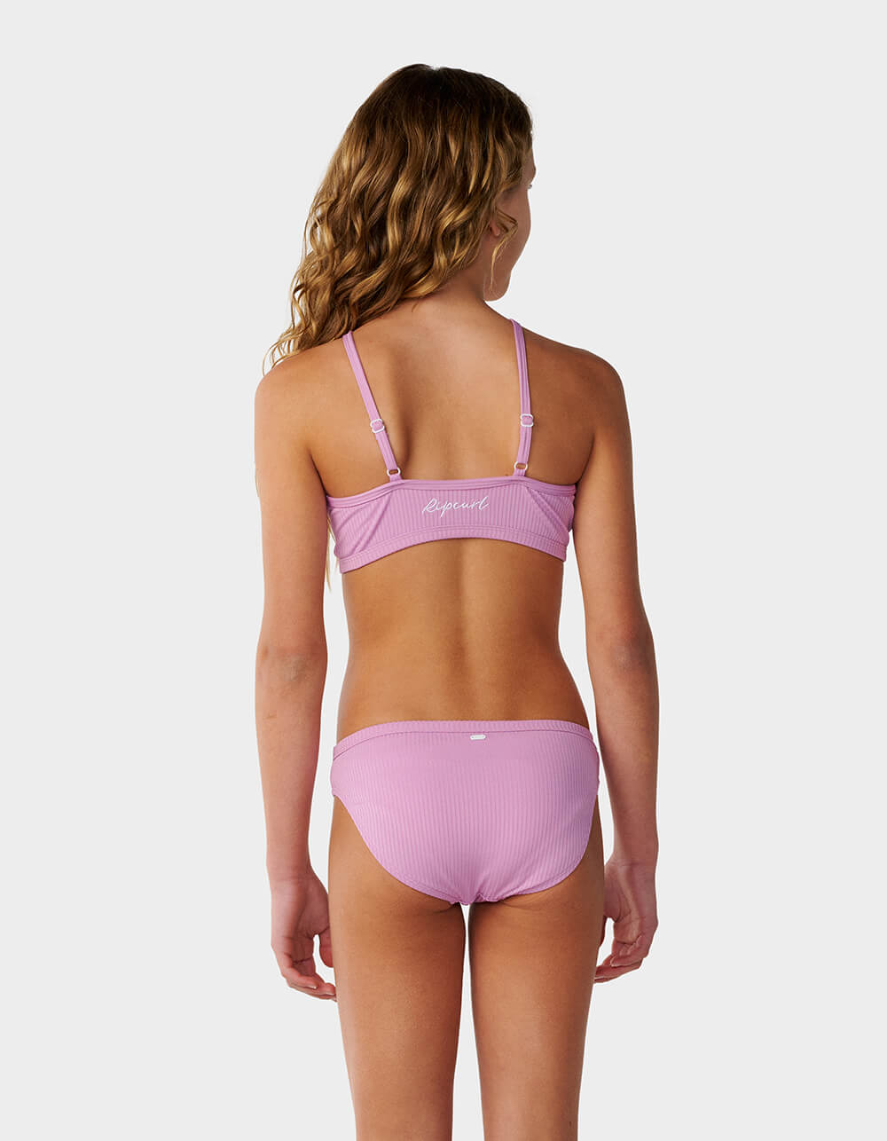 RIP CURL Premium Rib 2.0 Girls Bikini Set - LILAC