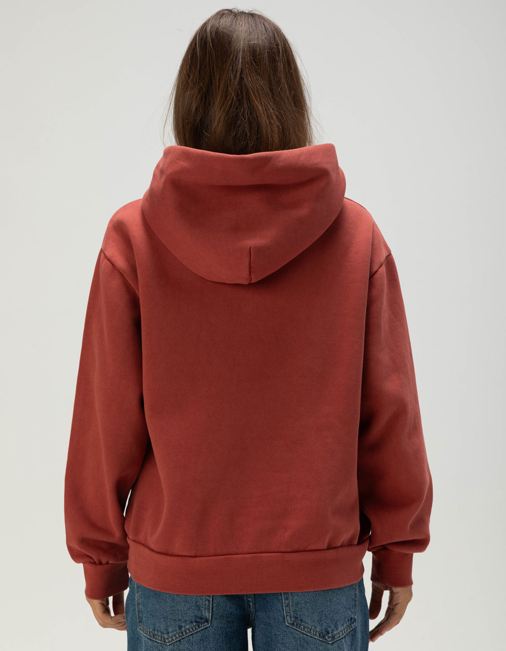 VANS Salton Womens Washed Hoodie - BRICK