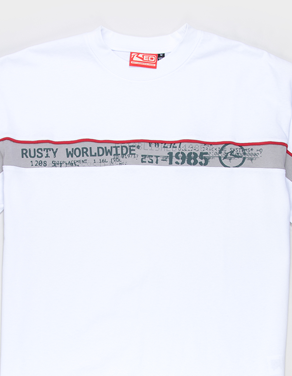 RUSTY Big Ticket Mens Tee - WHITE