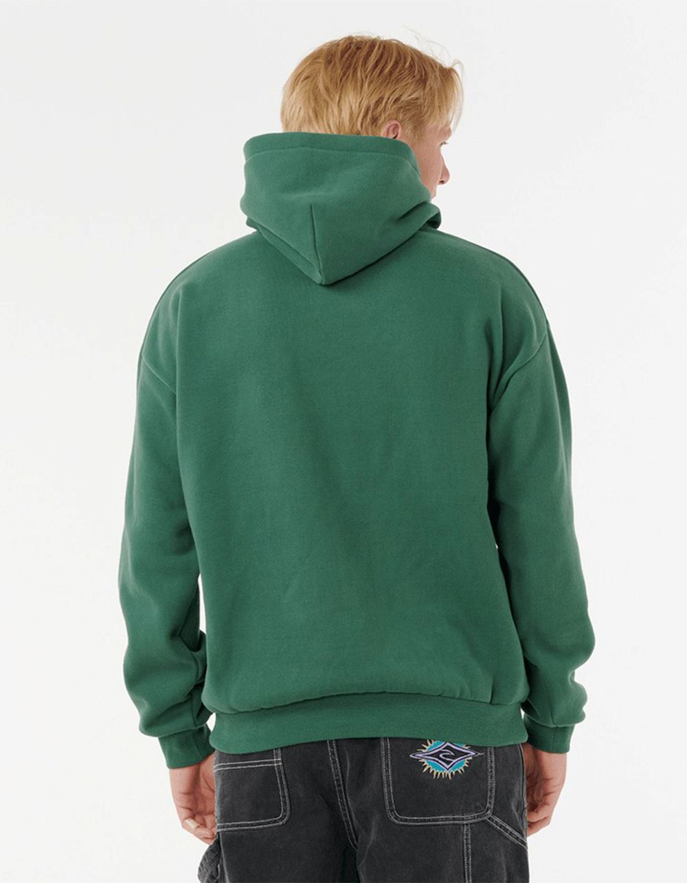 RIP CURL Nu Dose Mens Hoodie - DK GREEN