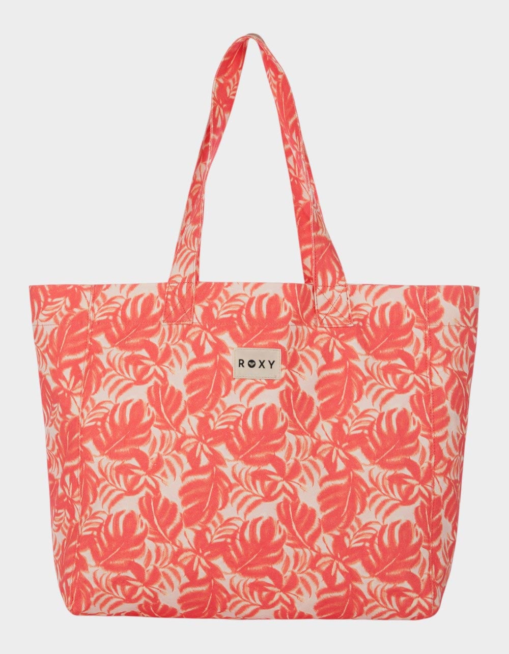 ROXY Anti Bad Vibes Tote Bag - CORAL/WHITE
