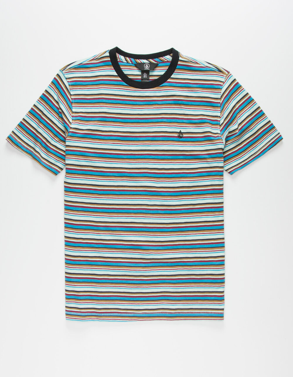 VOLCOM Fleeter Stripe Boys T-Shirt - BLUE COMBO | Tillys
