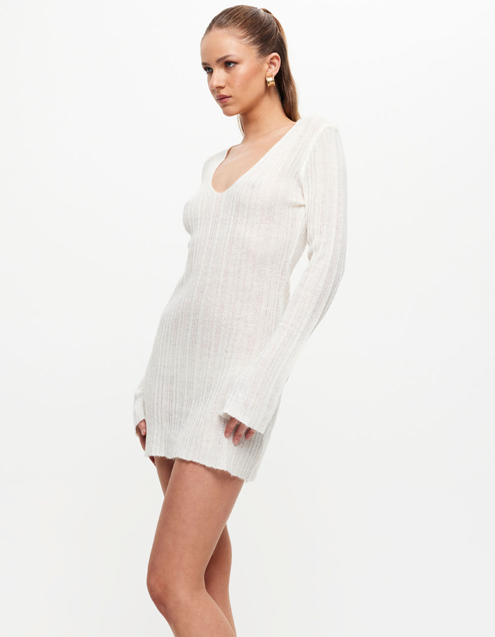 LIONESS Coyote Womens Knit Mini Dress - WHITE | Tillys