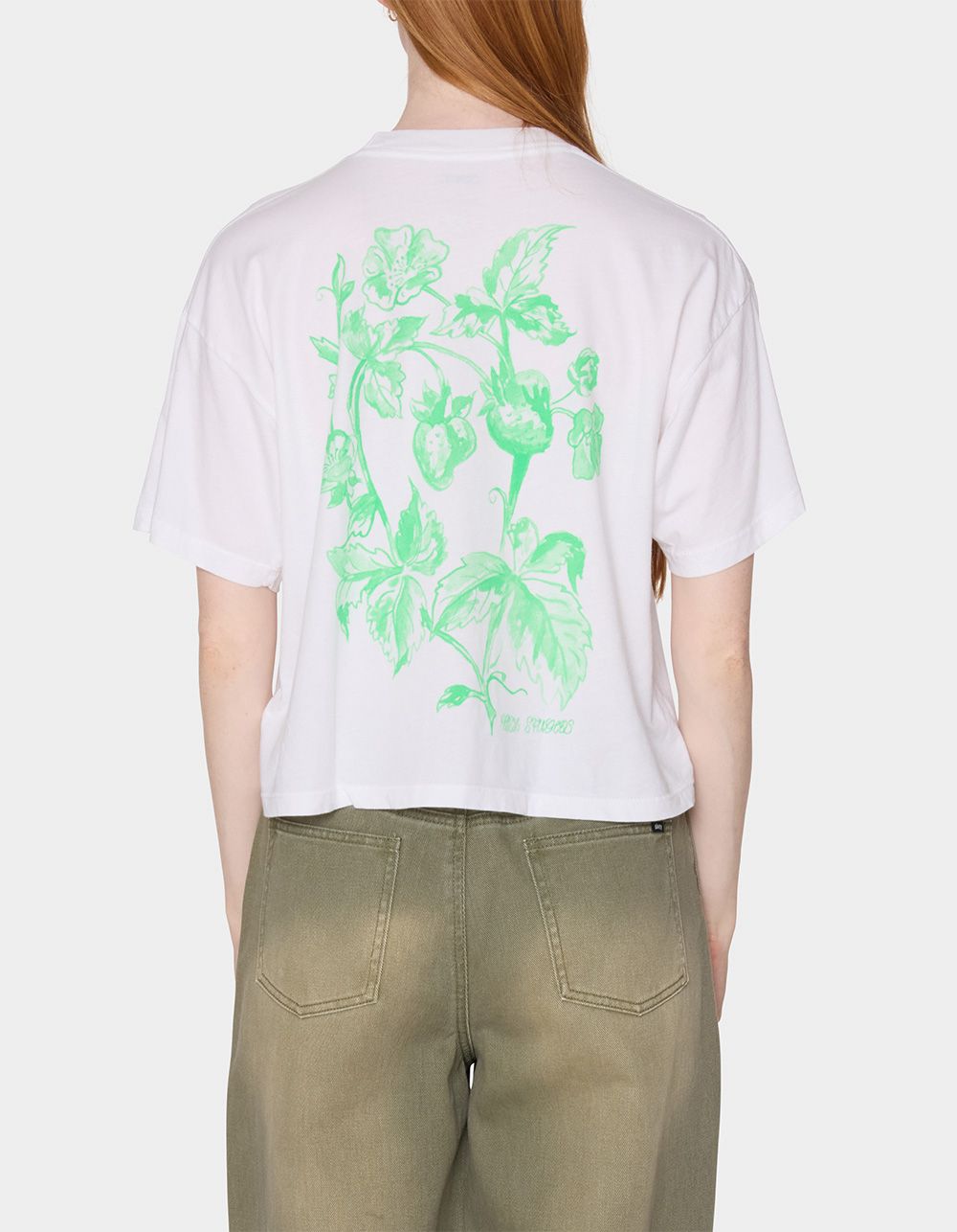 OBEY Strawberry Patch Womens Tee - WHITE