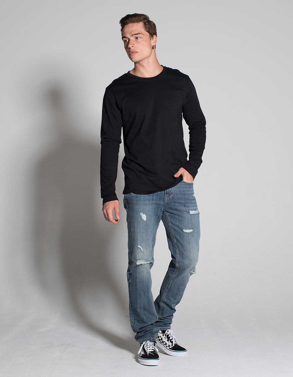 RSQ London Mens Skinny Stretch Ripped Jeans - VIBLS | Tillys