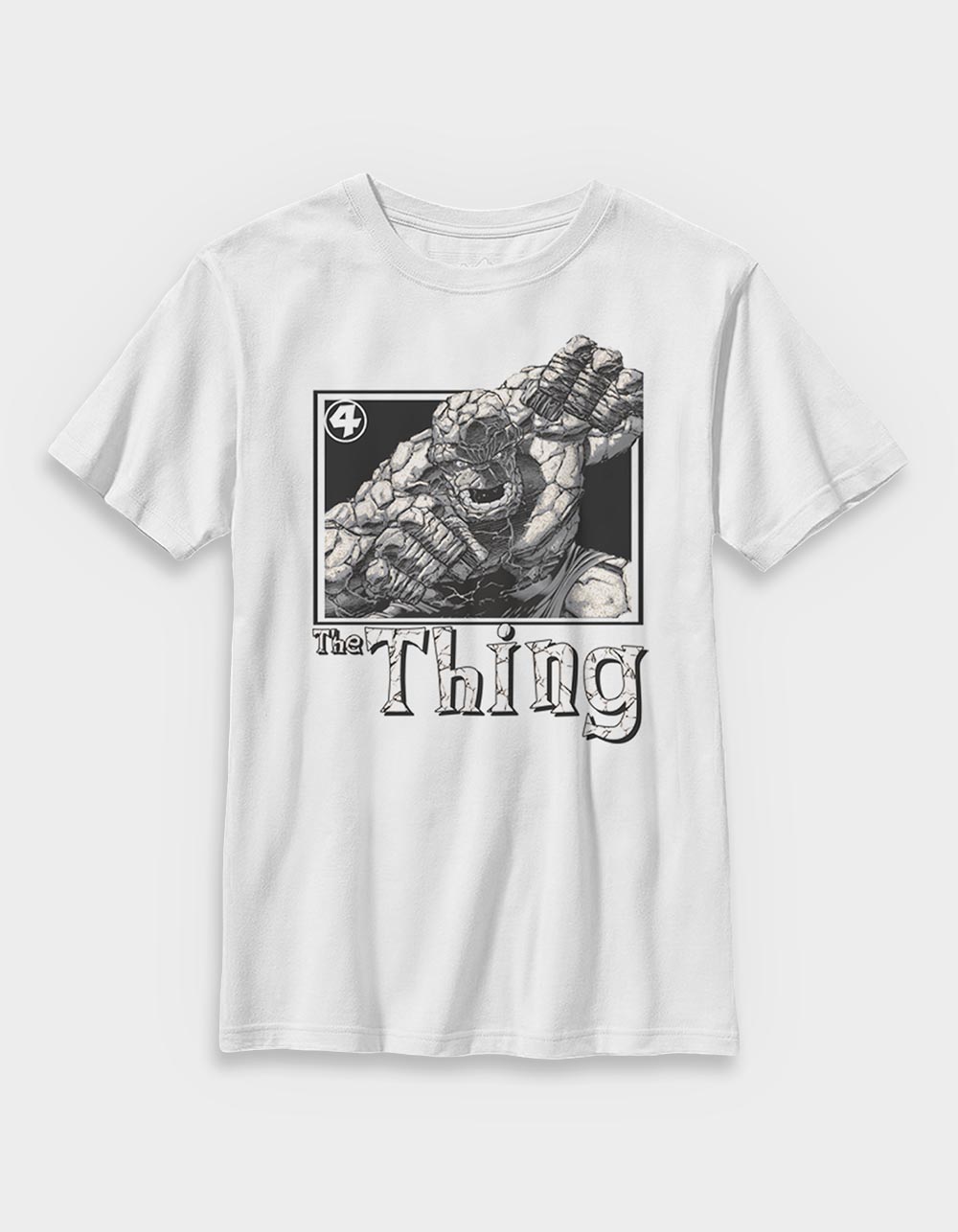 FANTASTIC FOUR Thing Pose Unisex Kids Tee - WHITE