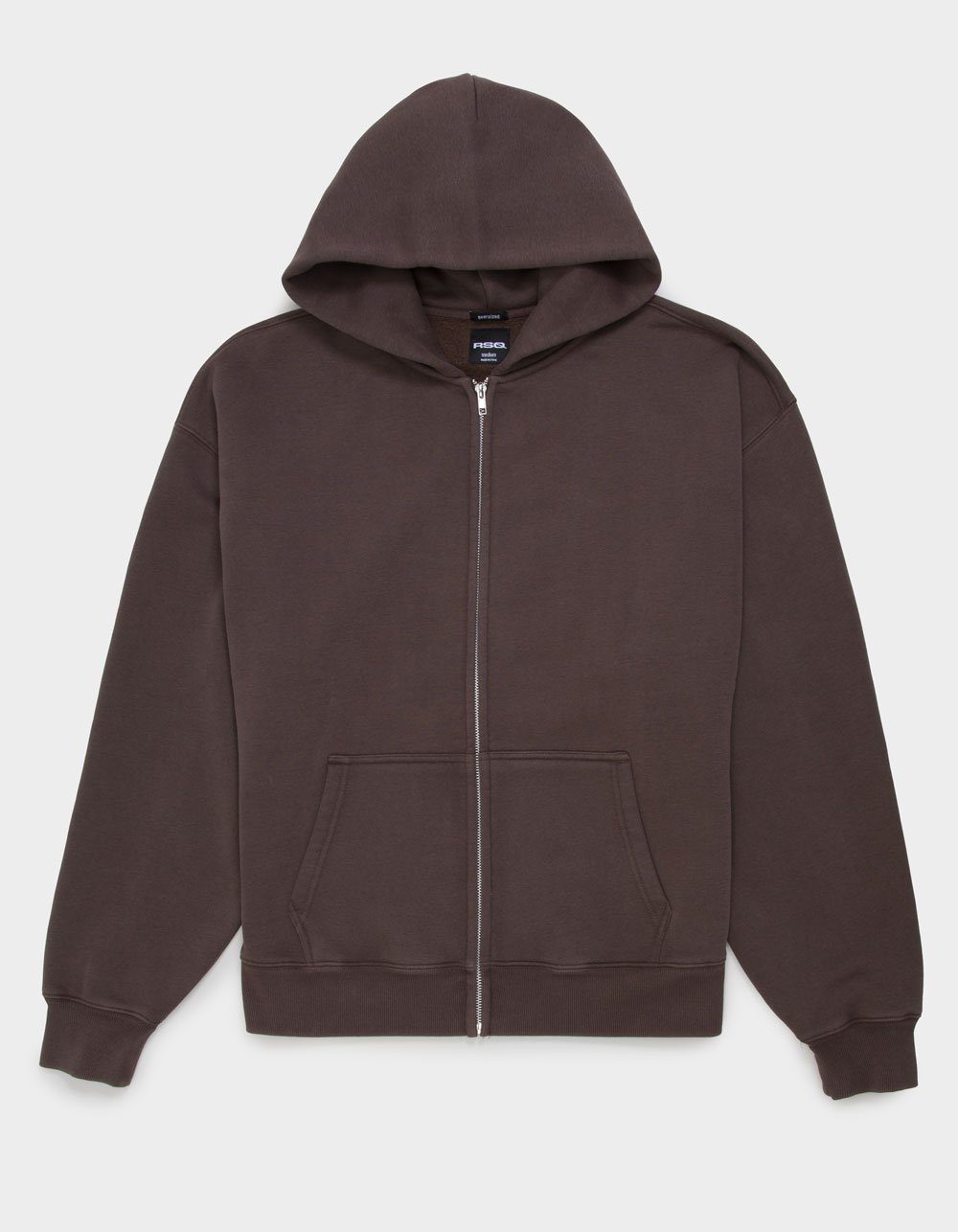 RSQ Mens Oversized Zip-Up Hoodie