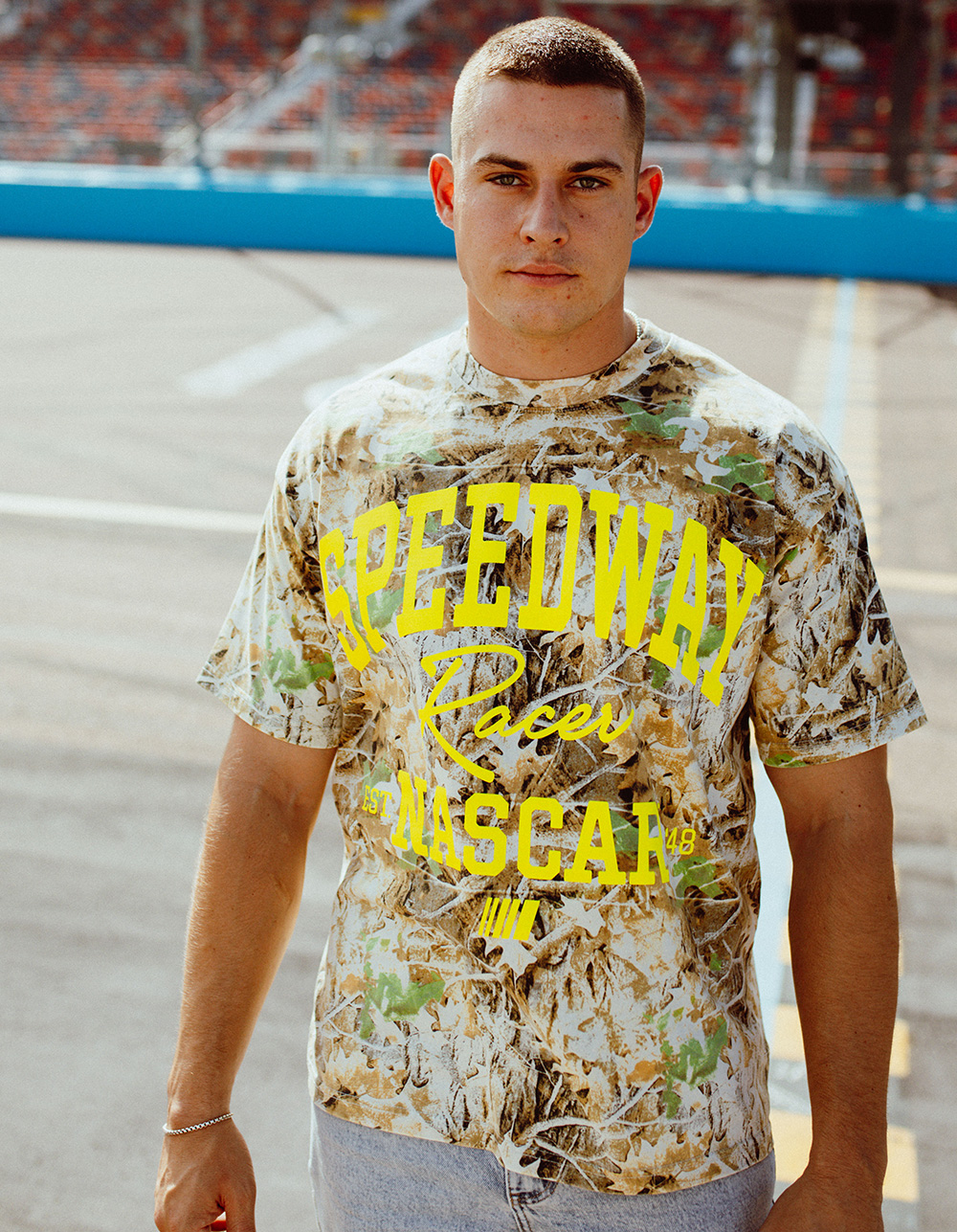 TILLYS x NASCAR CAMO Mens Boxy Tee