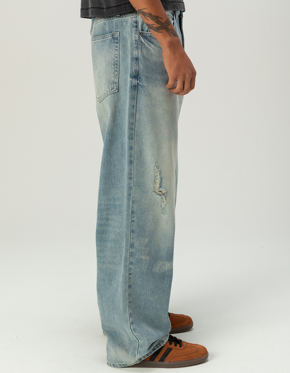RSQ Mens Baggy Jeans - BLEACH