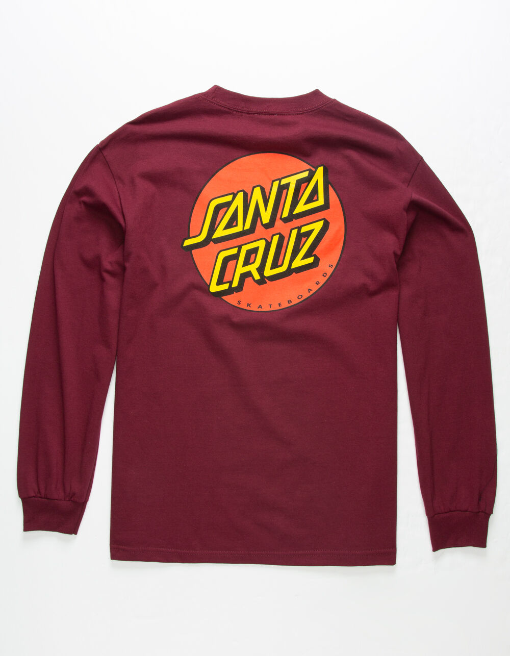 SANTA CRUZ Classic Dot Burgundy Mens T-Shirt image number 1