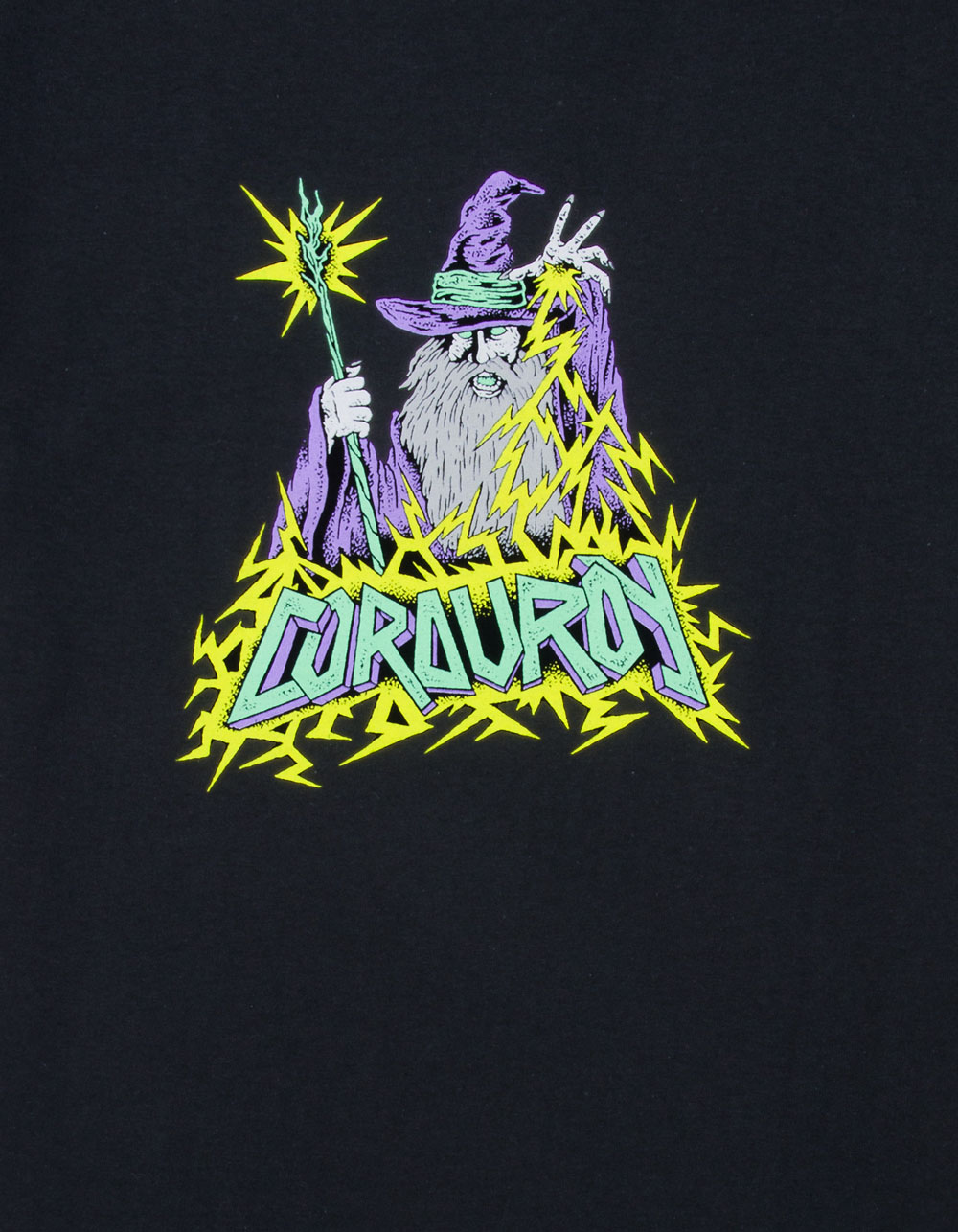 CORDUROY Bolts Mens Tee - BLACK