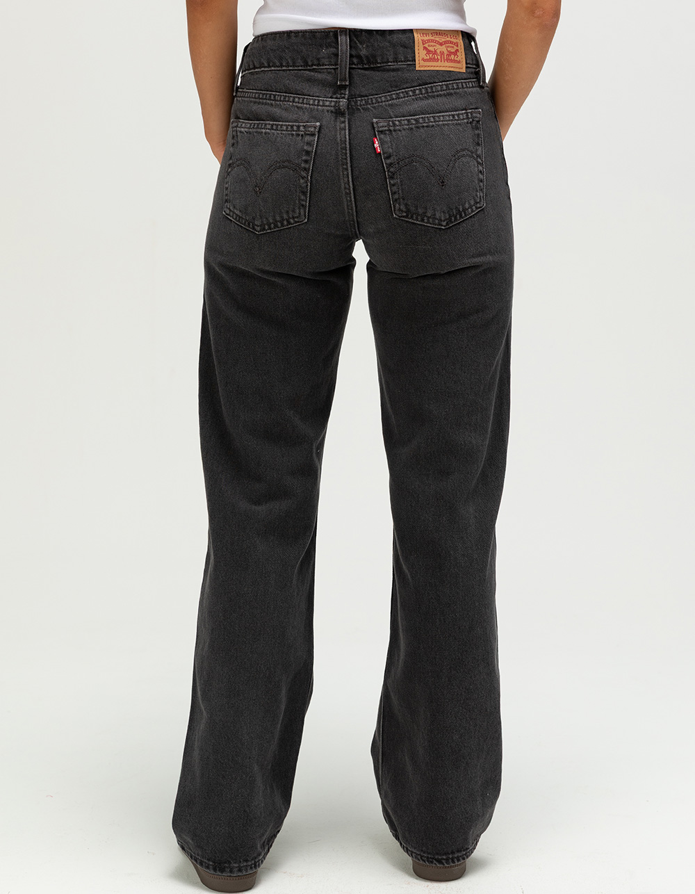 LEVI'S Superlow Loose Womens Jeans Mic Dropped BLACK RINSE Tillys