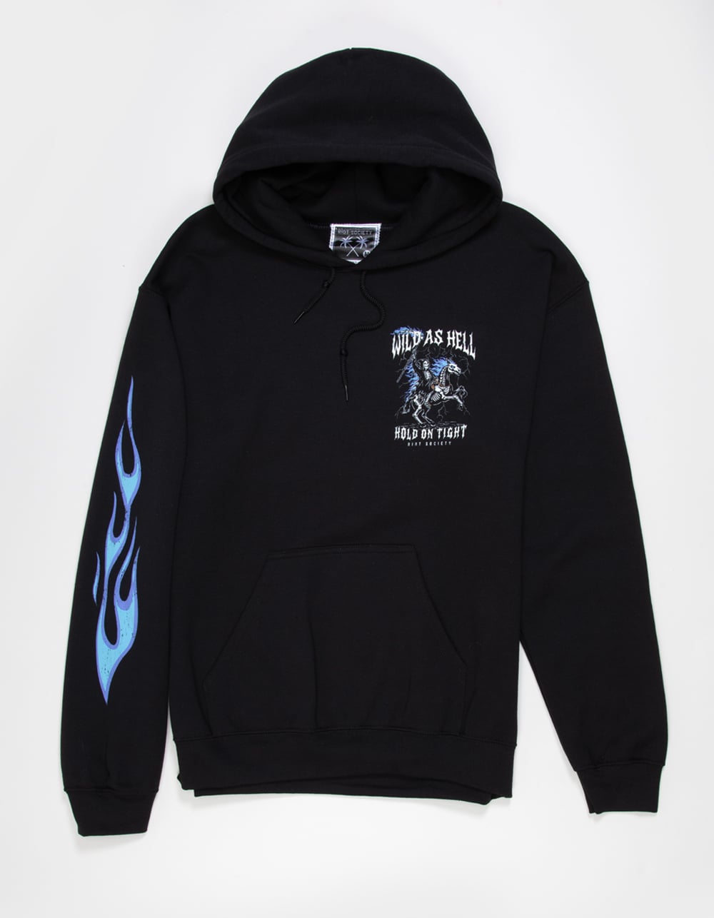 RIOT SOCIETY Wild As Mens Hoodie - BLACK
