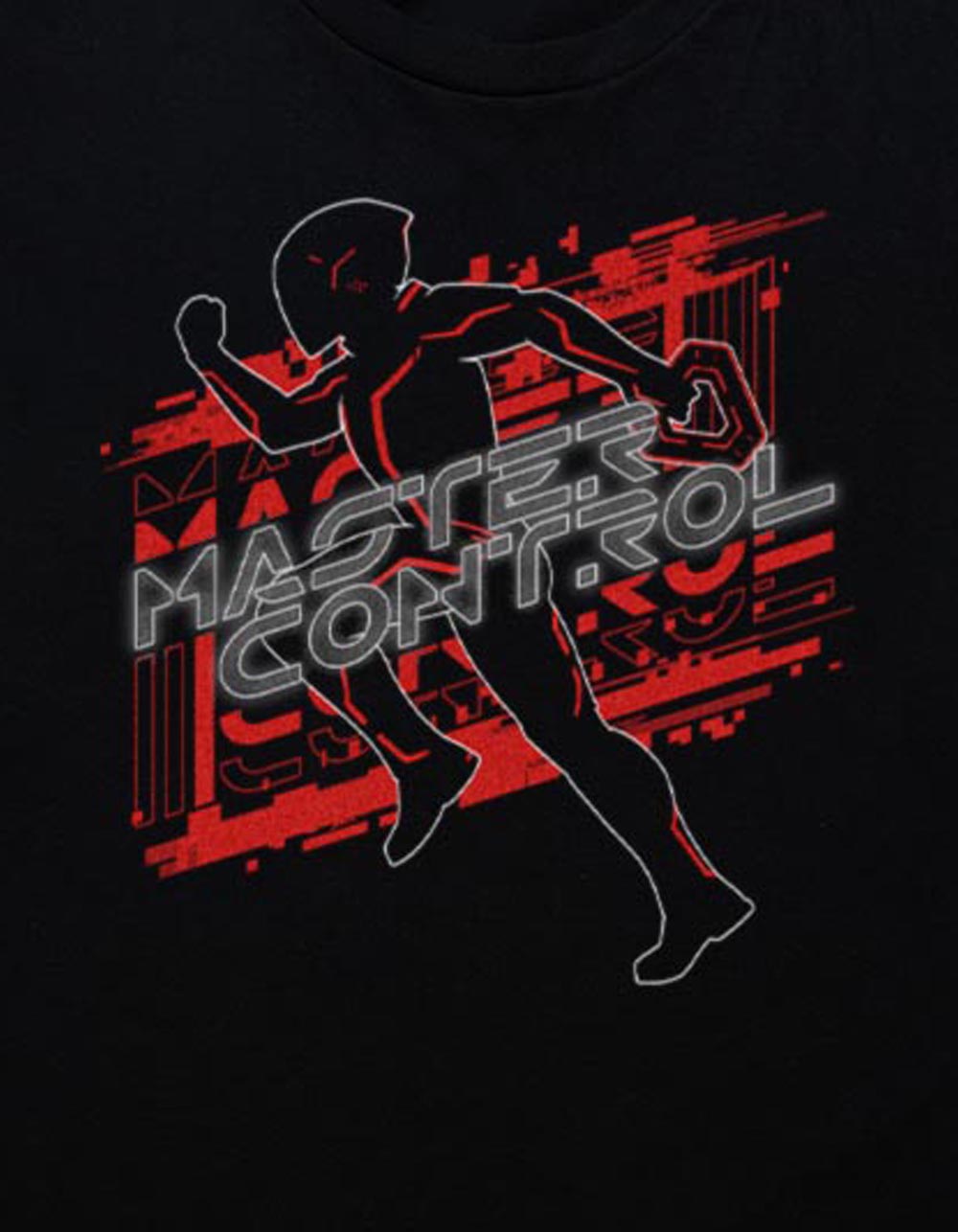 TRON: ARES Master Control Silhouette Unisex Tee - BLACK