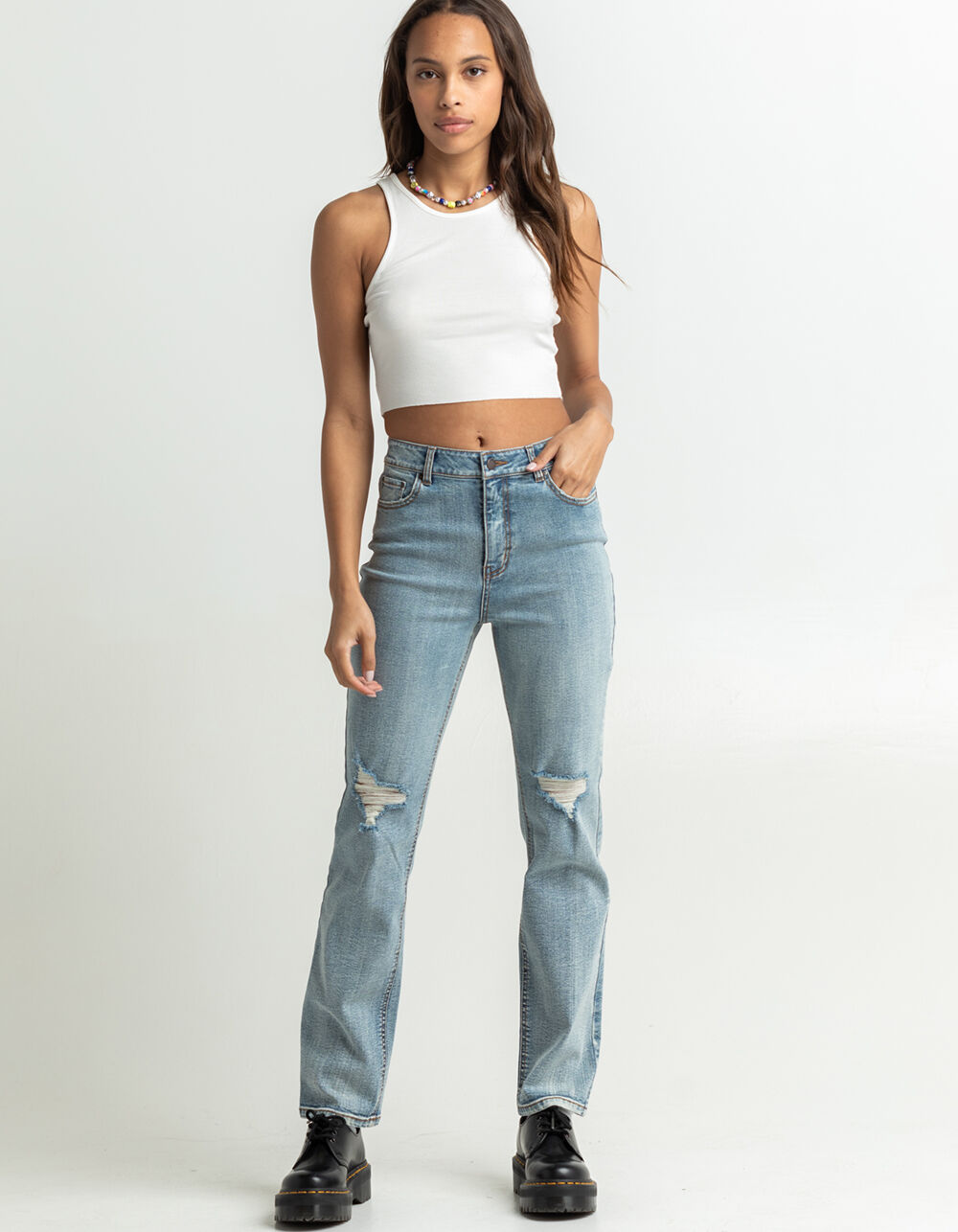 RSQ Relaxed Straight Womens Jeans - LIGHT WASH | Tillys