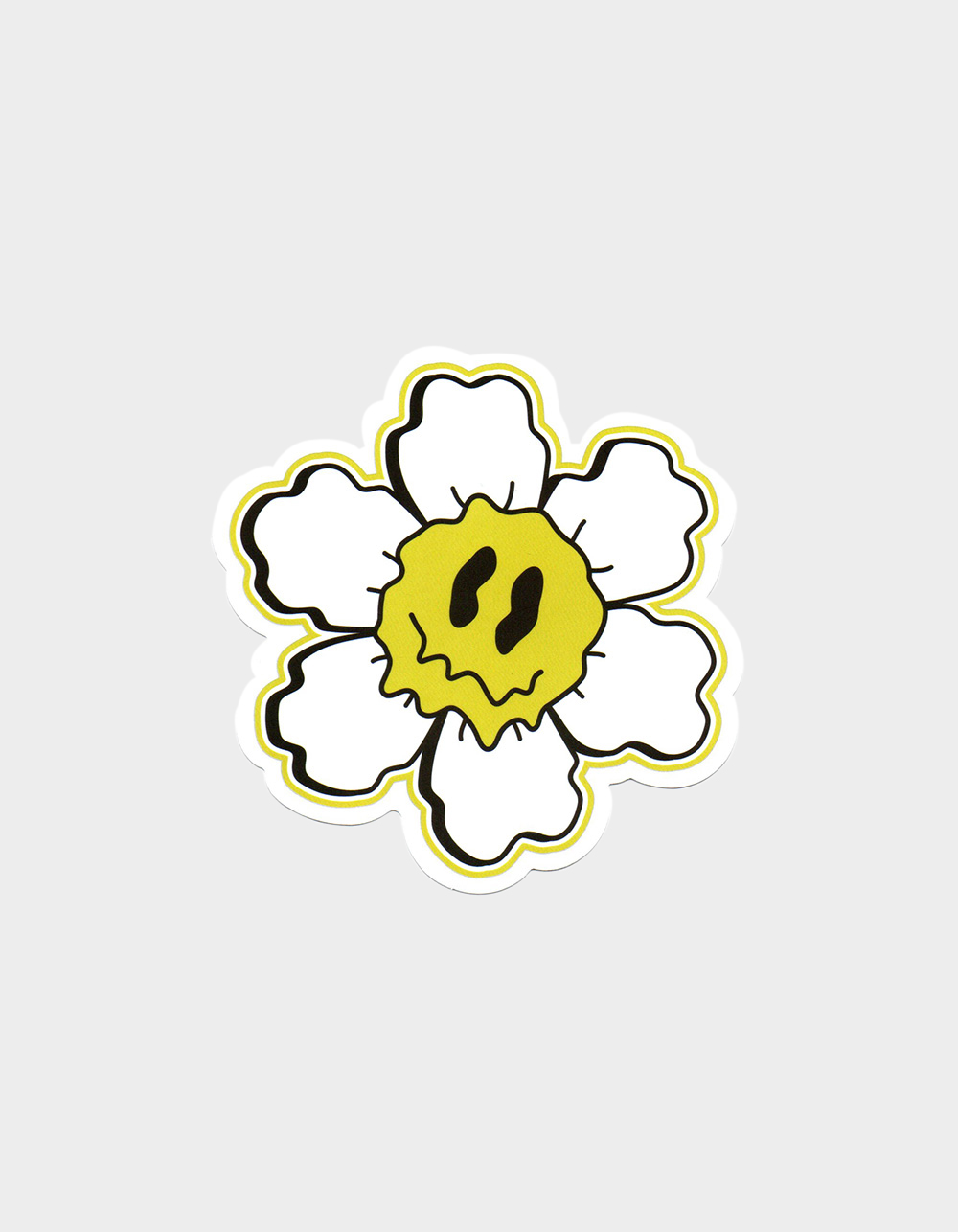 Curved Smiley Sticker