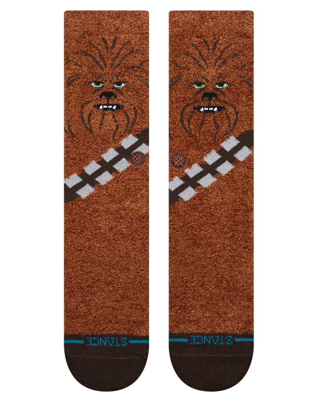 STANCE x Star Wars Chewie Poly Fuzzy Crew Socks - BROWN