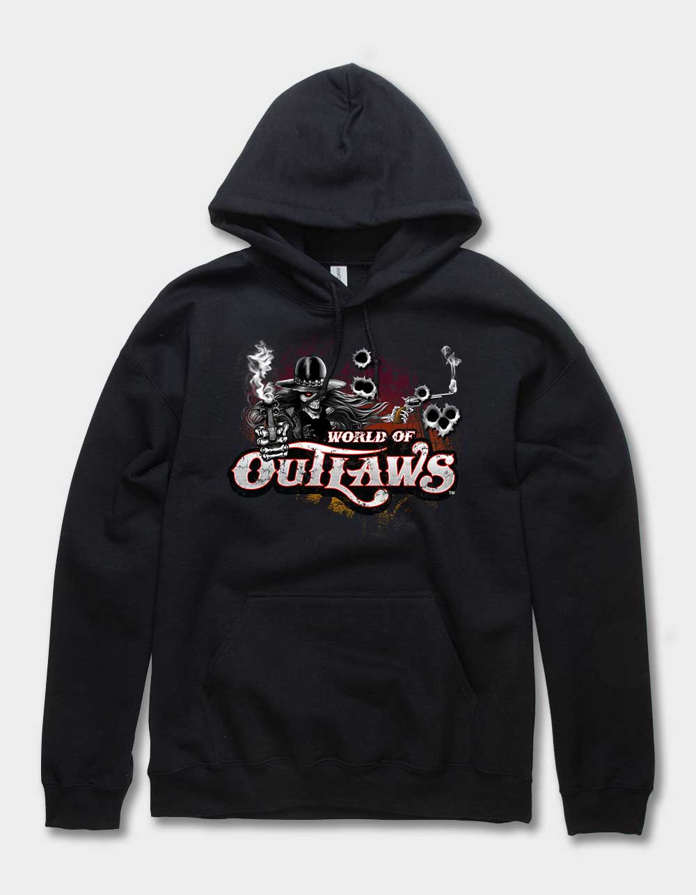 WORLD OF OUTLAWS Eastwood Sundown Unisex Hoodie - BLACK - L | Tillys