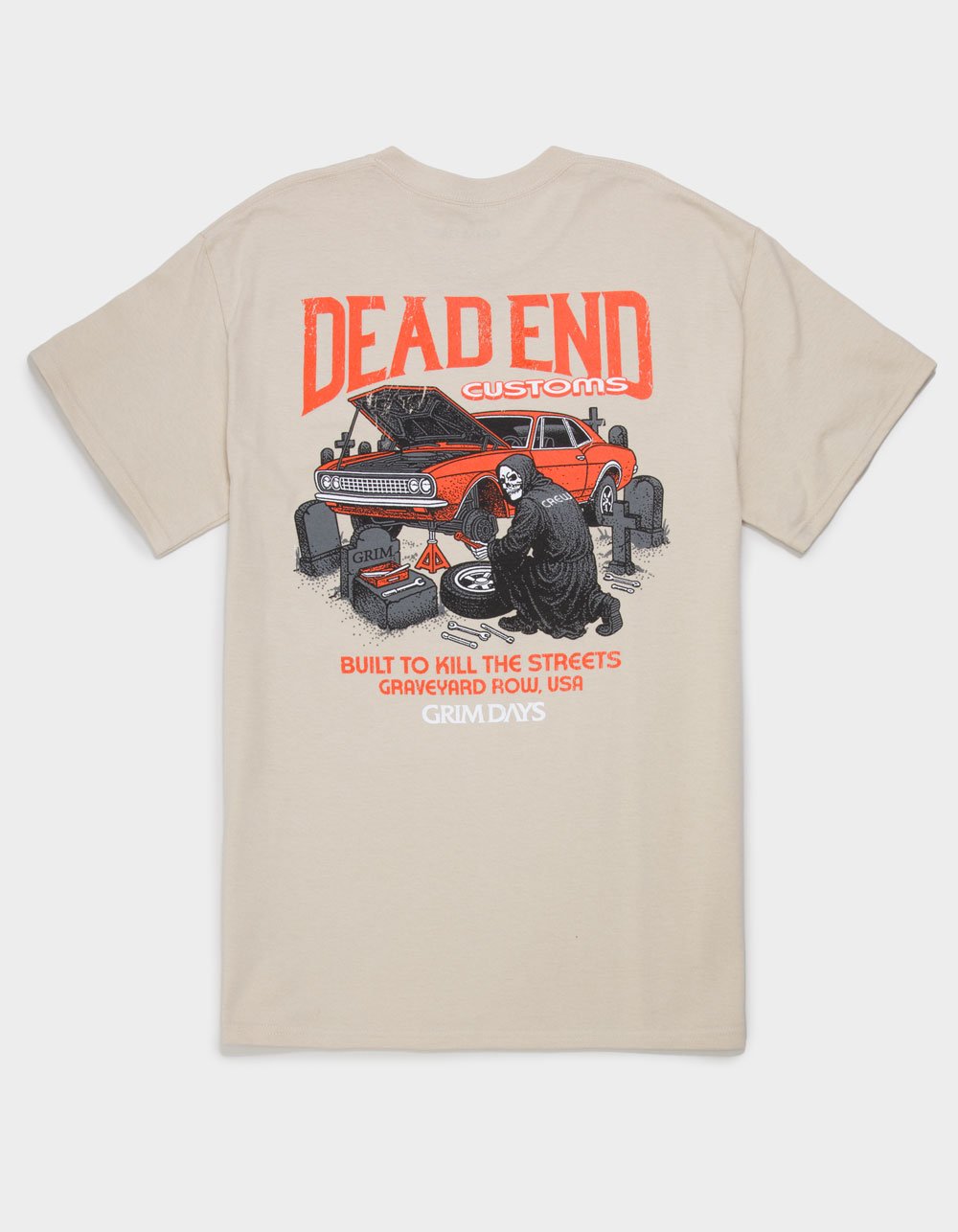 GRIM DAYS Dead End Mens Tee - SAND
