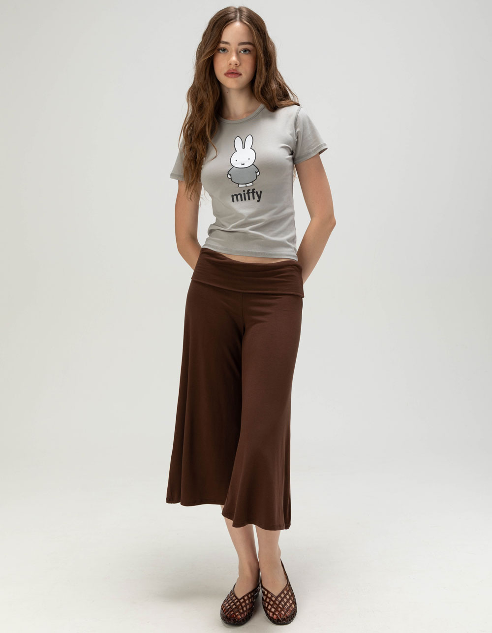 MIFFY Womens Baby Tee - GRAY