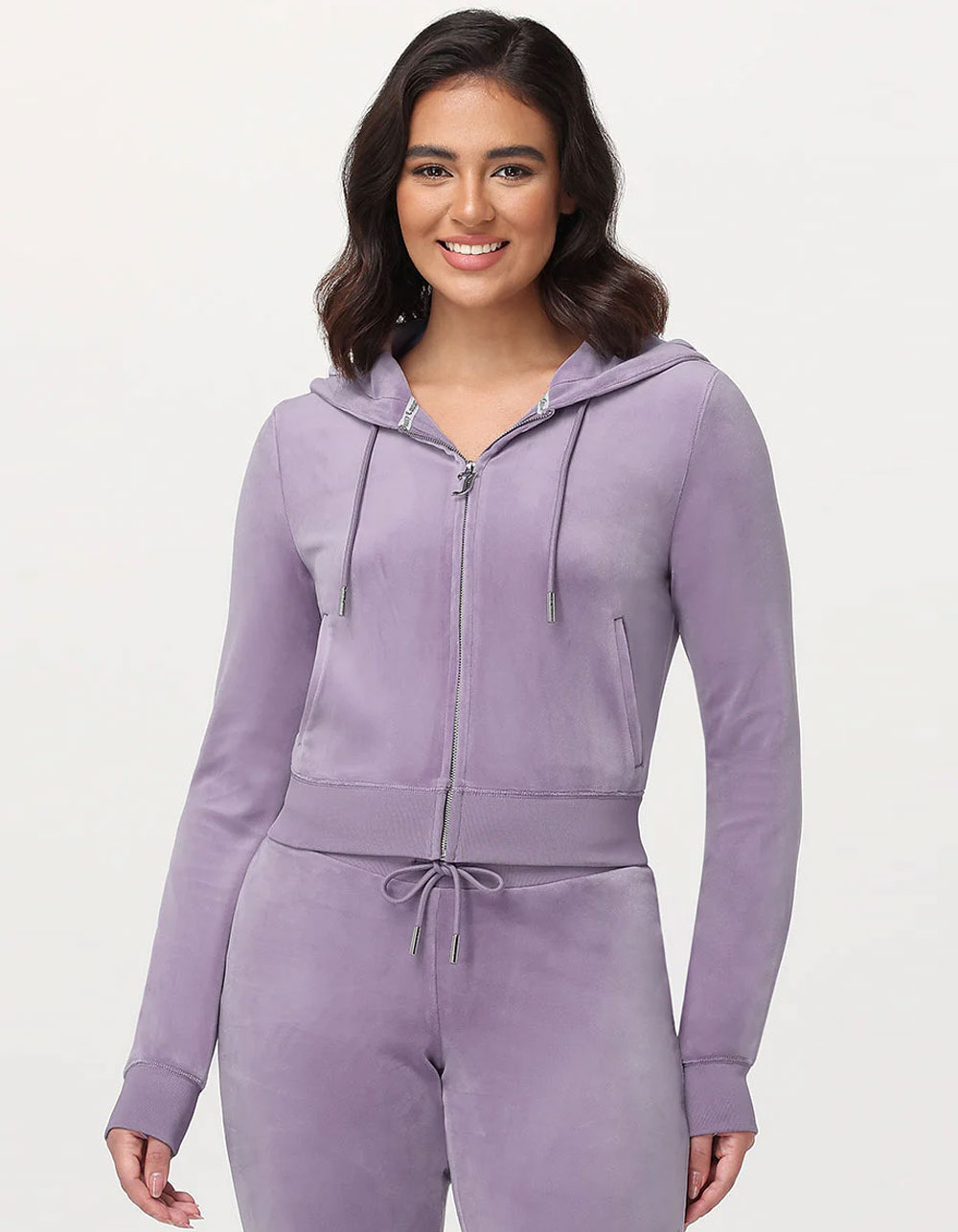 JUICY COUTURE OG Big Bling Womens Hoodie - LILAC