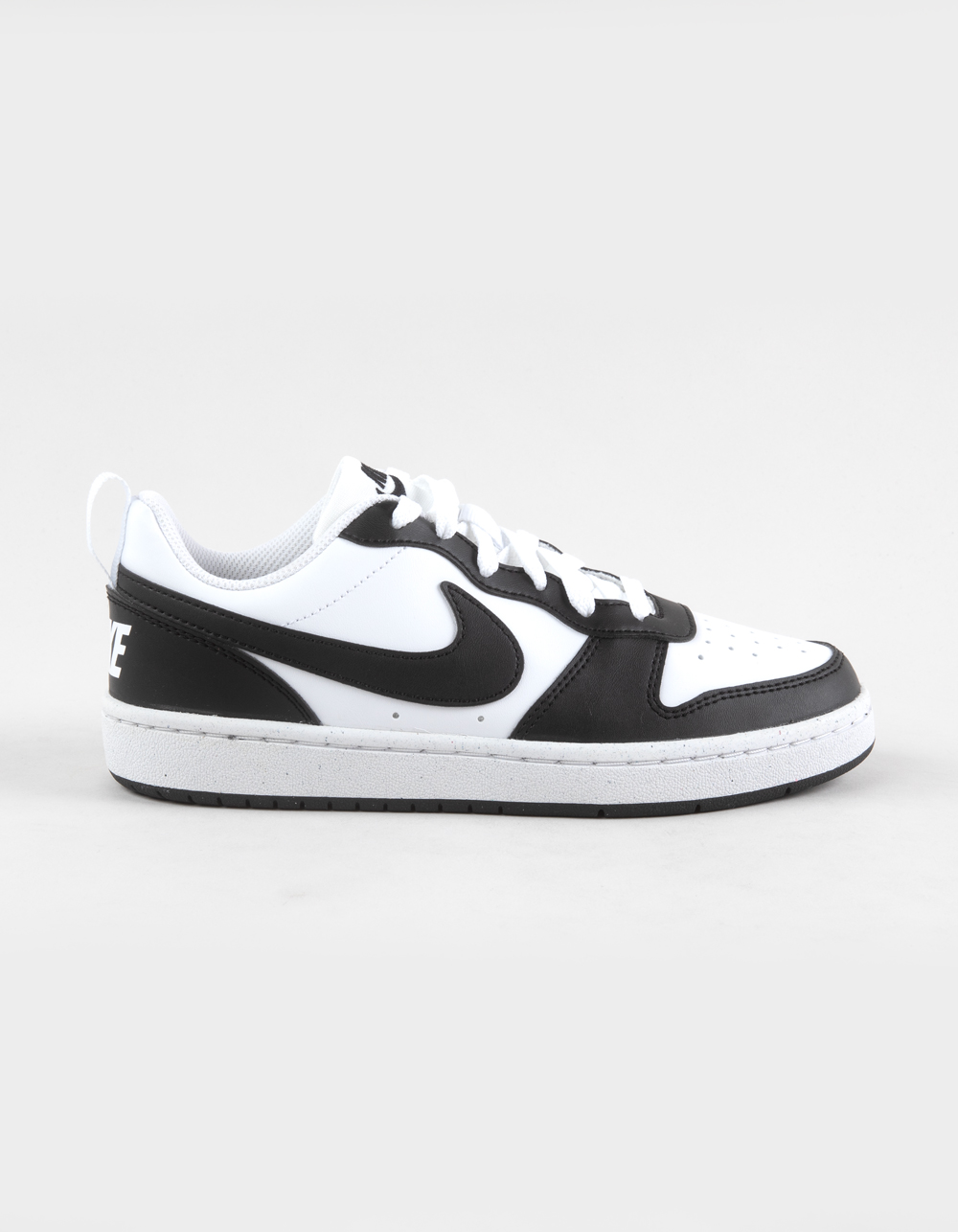 NIKE Court Borough Low Recraft Boys Shoes - WHITE/BLACK