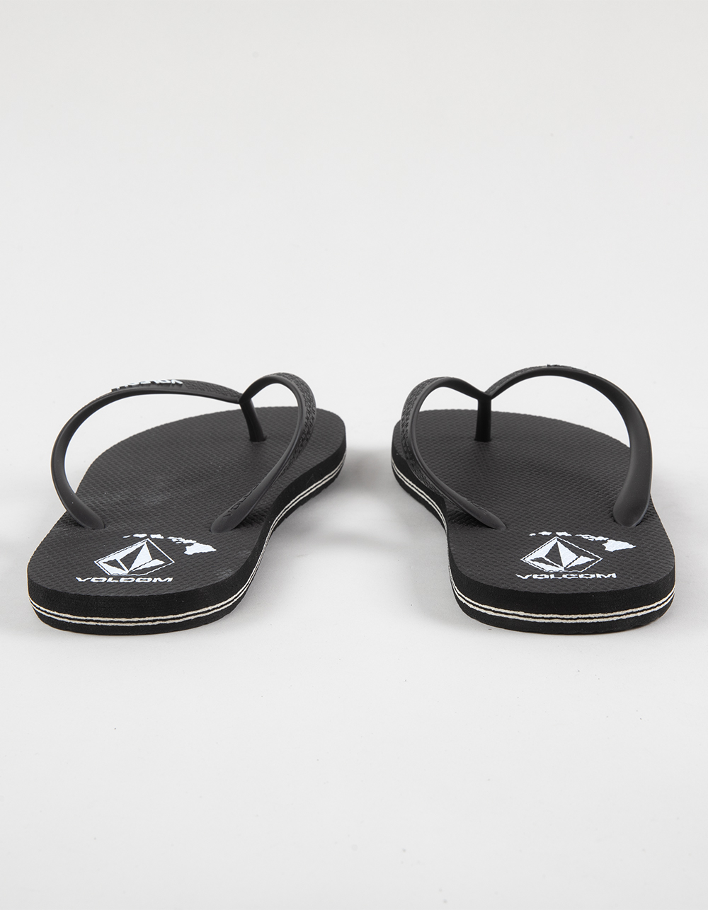 VOLCOM Volcomotion Mens Flip Flops - BLK/WHT