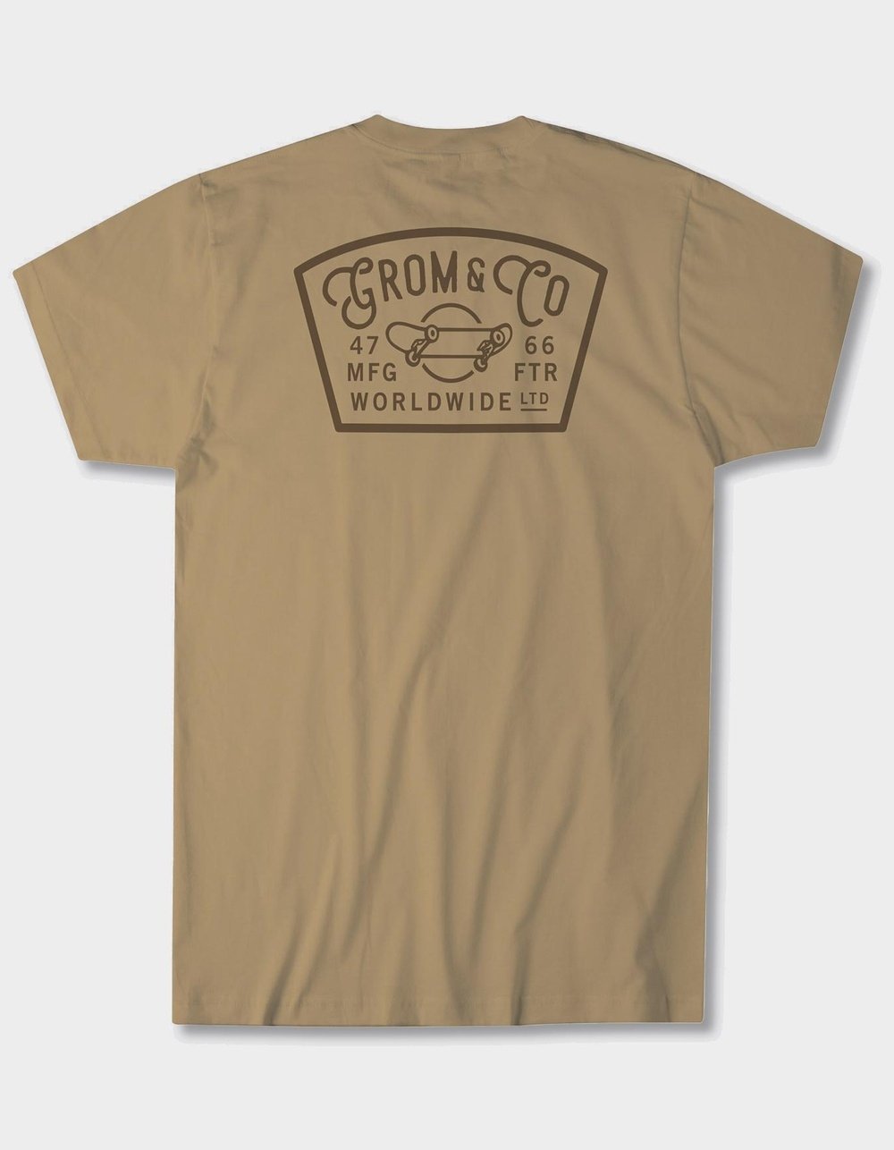 GROM Skate Co. Boys Tee - BROWN