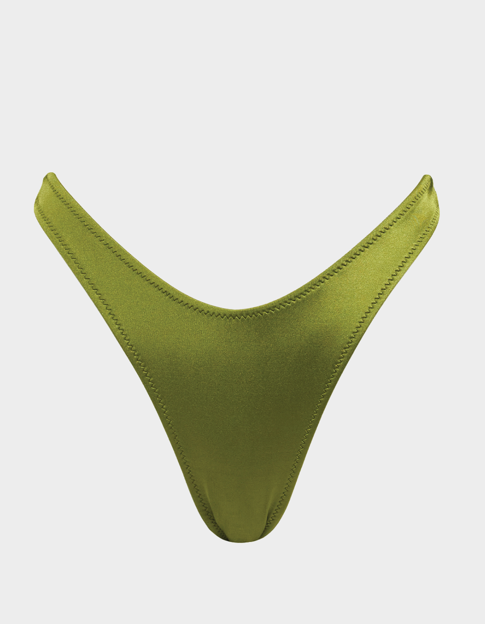 VYB SWIM Head Over Heels Chelsea Scoop Bikini Bottoms - DK GREEN