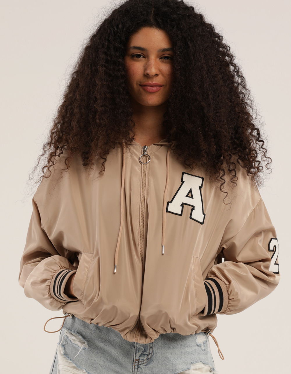 NEW LOOK Womens Nylon Varsity Jacket 